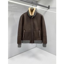 브루넬로 쿠치넬리 양가죽 양모 자켓