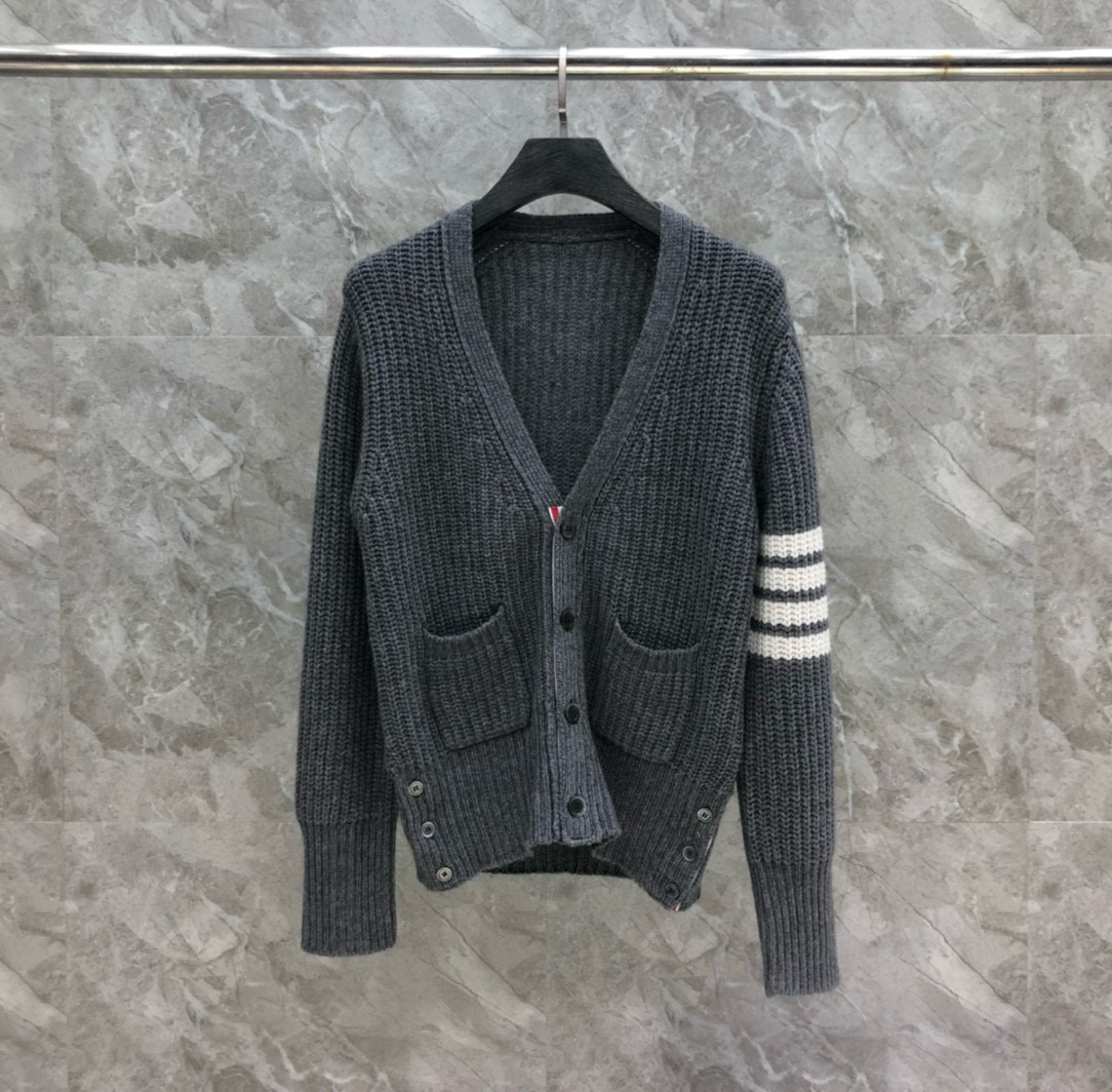 톰브라운 양모 남녀공용 가디건