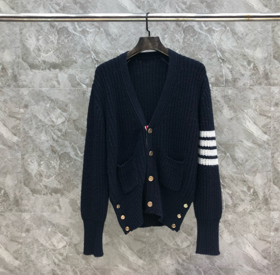 톰브라운 양모 남녀공용 가디건