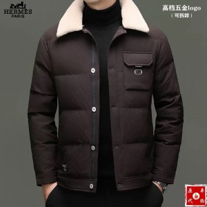 에르메스 2컬러 남자 패딩