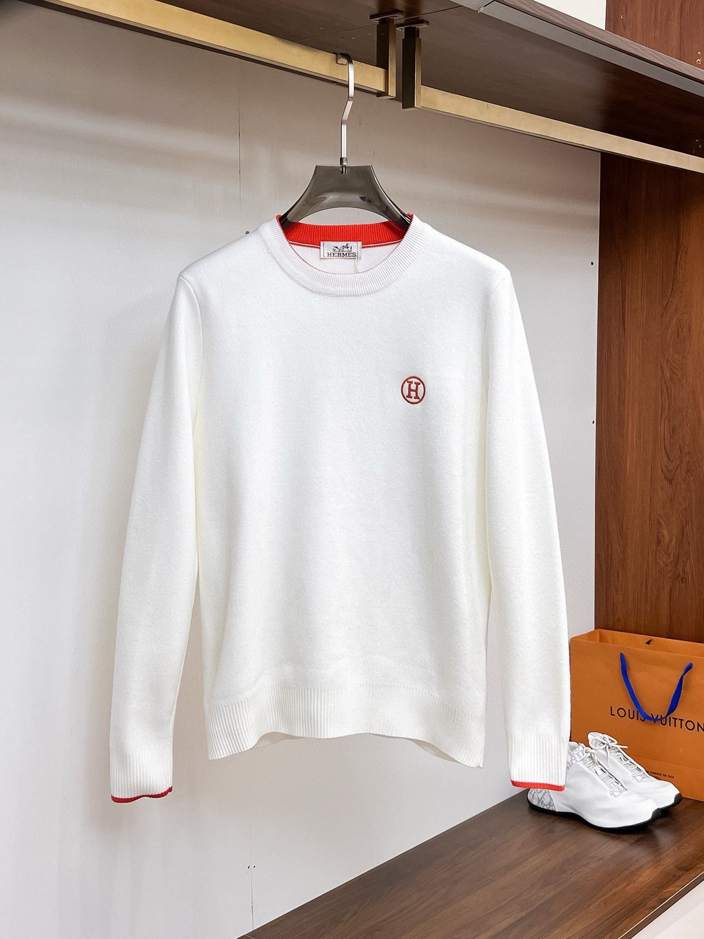 에르메스 3컬러 남자 니트