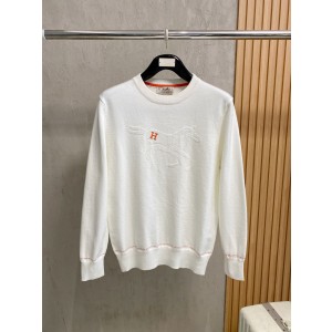 에르메스 2컬러 남자 니트