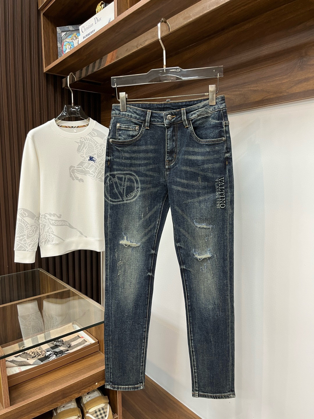 발렌티노 남자 청바지