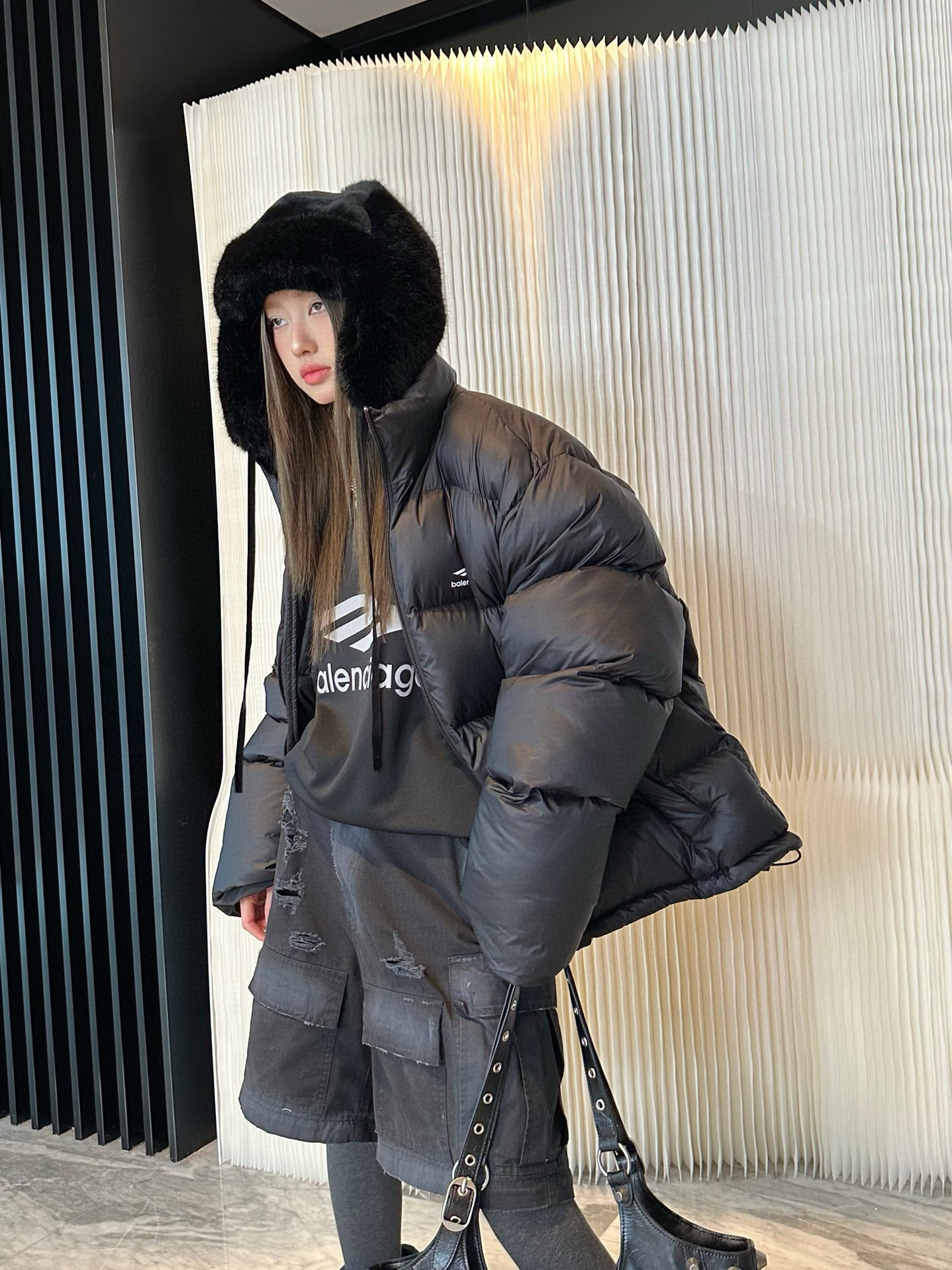 발렌시아가 2컬러 남녀공용 패딩