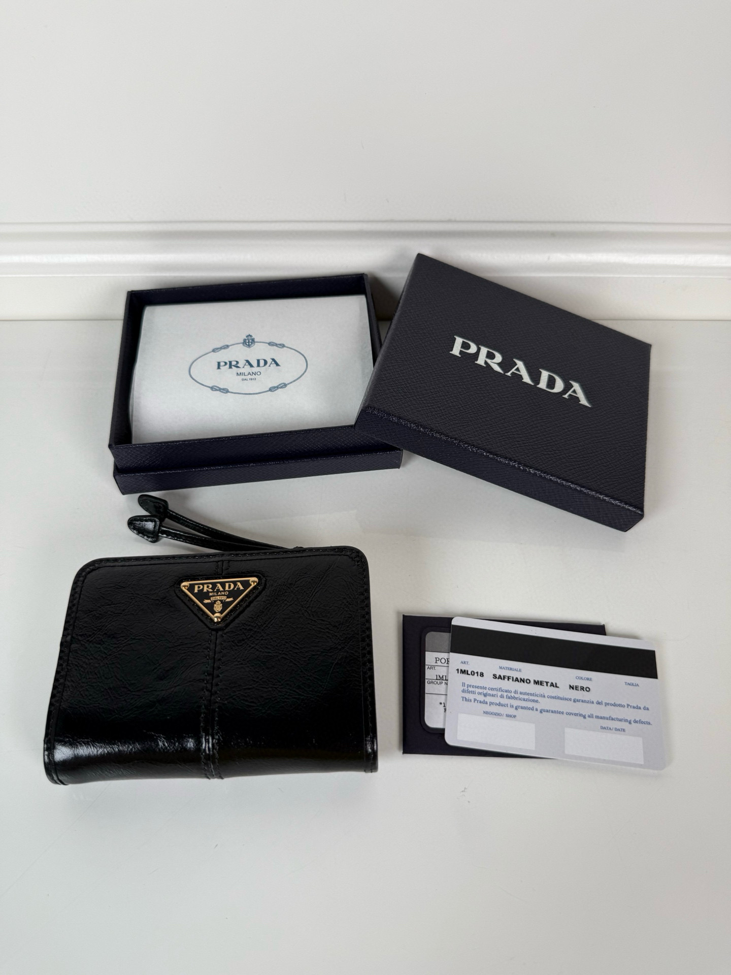 프라다 1ML018 남녀공용 반지갑