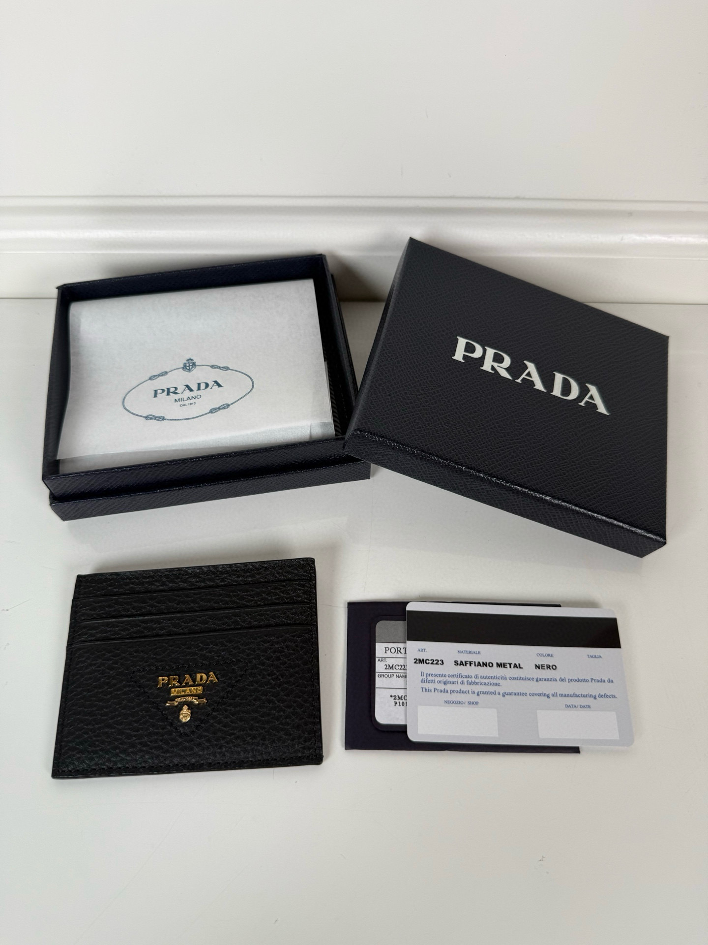 프라다 2MC223 남녀공용 카드지갑 머니클립